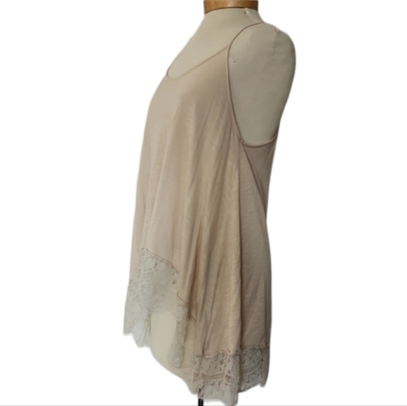Neutral Lace Freshman 1996 Tank Top Lace Detail Beige Women's Medium - Picture 2 of 6